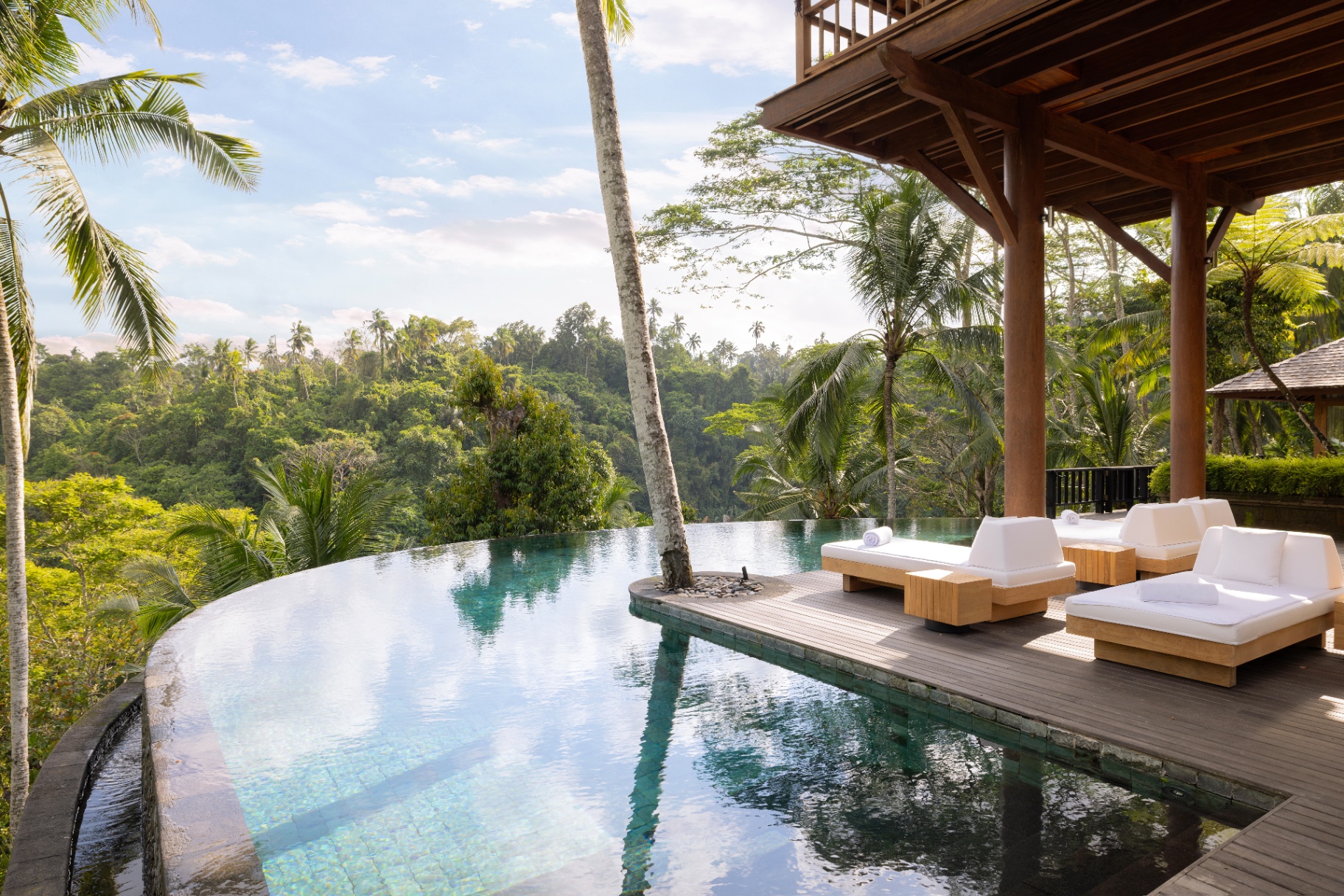 Infinity-Pool der Wanakasa Residence am Rand des Regenwaldes