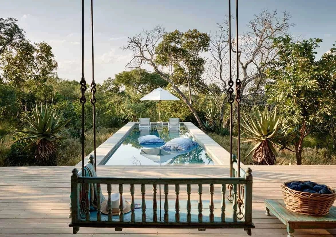 Suite von Royal Malewane mit privatem Pool und Blick in den Busch