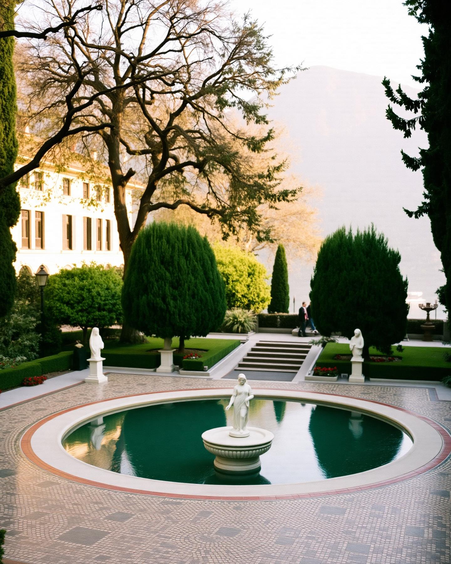 Historische Villa am Comer See mit Terrassengarten